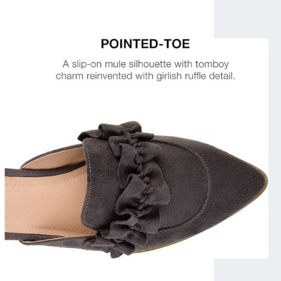 NEW Journee Collection Womens KESSIE Slides Loafer Mule Shoes SZ 7 Grey - Picture 5 of 10